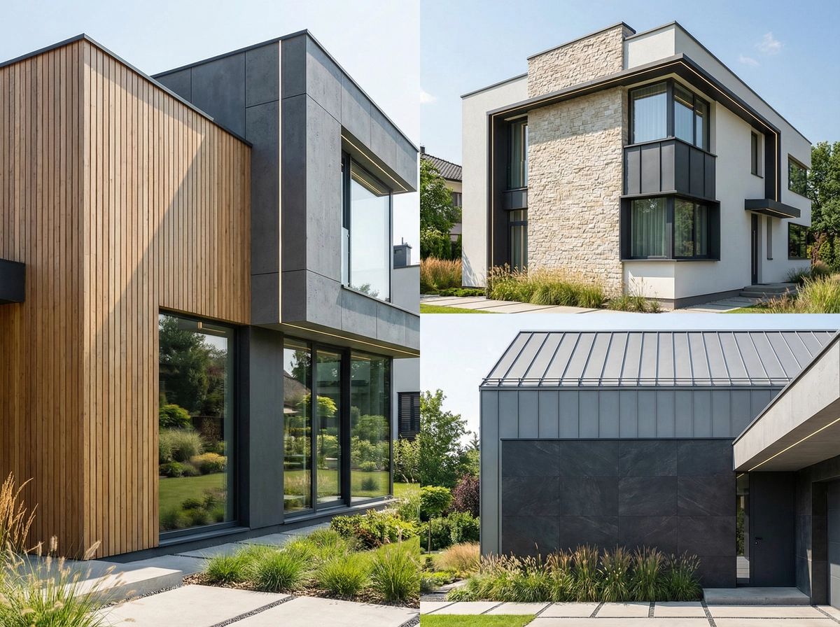 Nowoczesne elewacje domów: trendy i materiały